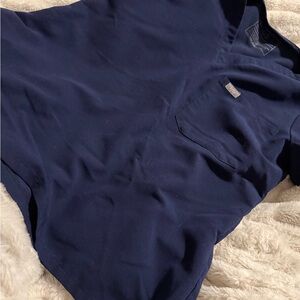 Figs navy blue technical collection set size small - scrub top and joggers